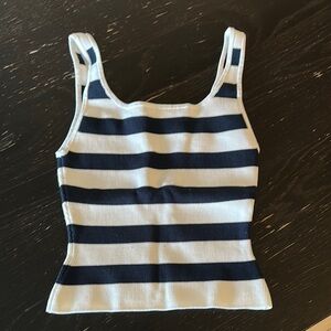 BABATON Striped Ribbed Tank Top
